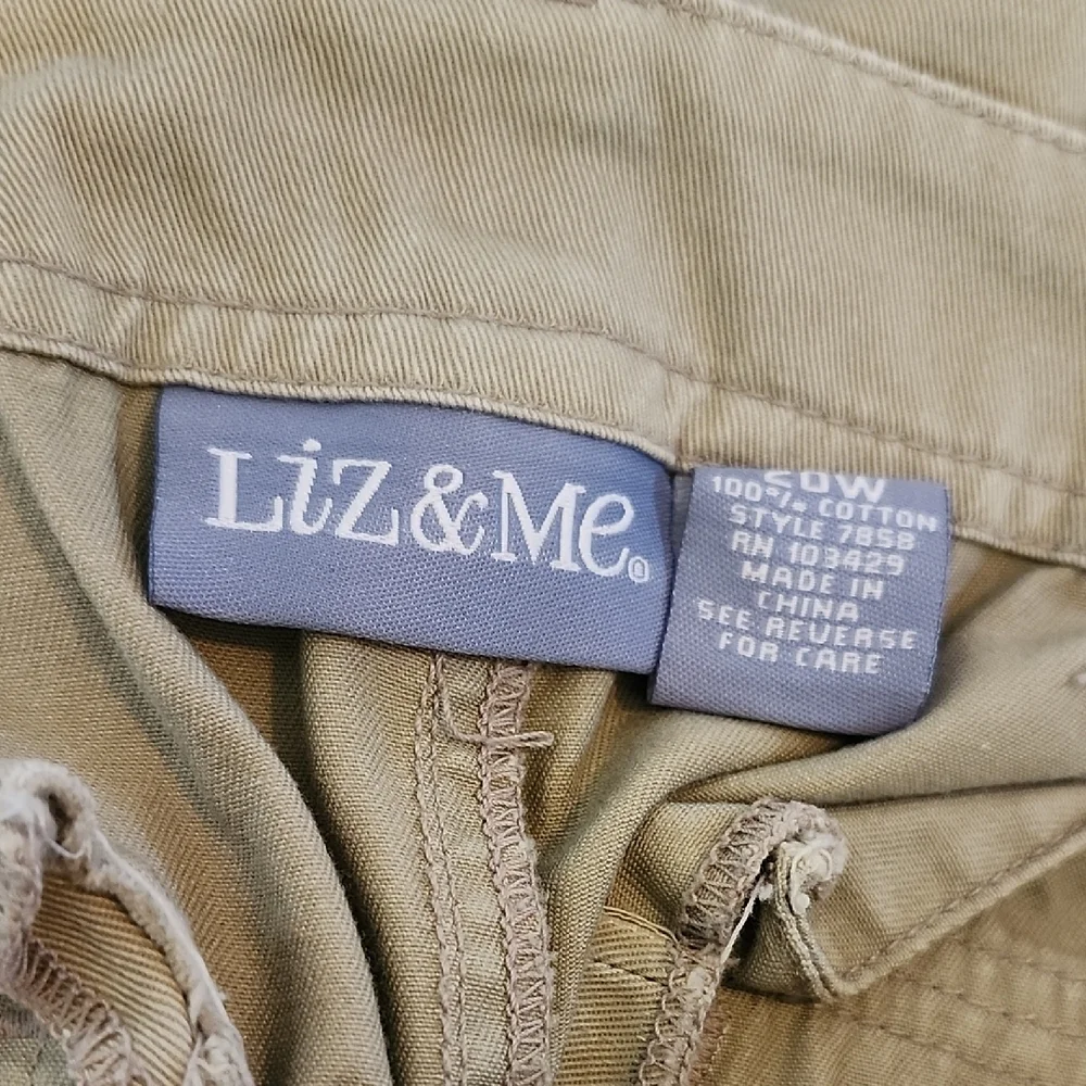 Liz & Me Women's Cargo Pants - Khaki - Picture 7 of 7